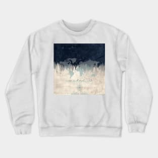 world map forest Crewneck Sweatshirt